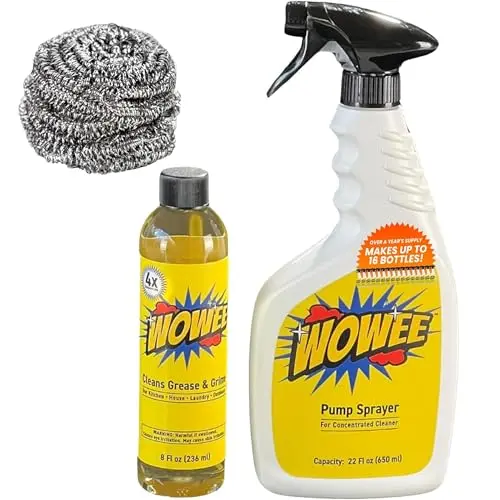 Wowee Concentrated Heavy Duty Degreaser with spray bottle