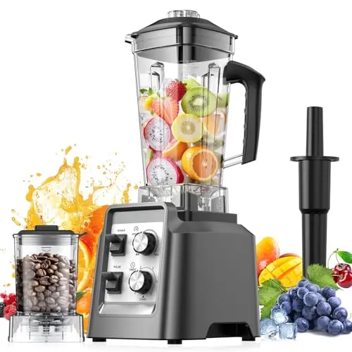 PSIIDAN blender with digital timer and large capacity pitcher