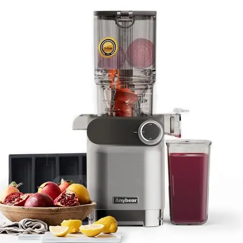Anybear cold press juicer with large feed chute